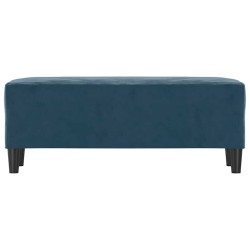 Banc Bleu 100x35x41 cm Velours 557016557016