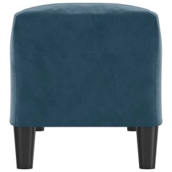 Banc Bleu 100x35x41 cm Velours 557016557016