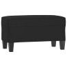 Banc Noir 70x35x41 cm Tissu microfibre 557019557019