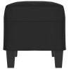 Banc Noir 70x35x41 cm Tissu microfibre 557019557019