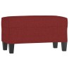 Banc Rouge bordeaux 70x35x41 cm Tissu 557021557021