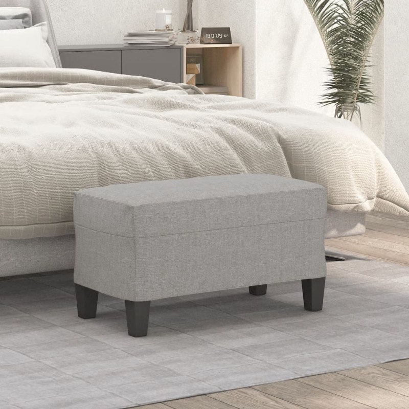 Banc Gris clair 70x35x41 cm Tissu 557022557022