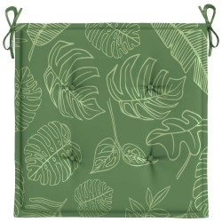 Coussins de chaise 4 pcs Vert et blanc 50 x 50 x 4 cm 557031557031