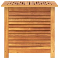 Boîte de rangement de jardin persiennes 60x50x56cm bois acacia 557032557032