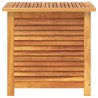Boîte de rangement de jardin persiennes 60x50x56cm bois acacia 557032557032