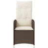 Chaises de jardin inclinables lot de 2 et table résine tressée 557046557046