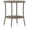 Lot de 2 chaises de jardin inclinables avec Table en résine tressée grise 557048557048