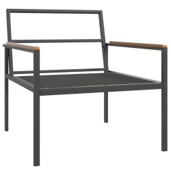 Salon de jardin avec coussins 3 pcs anthracite acier 557083557083