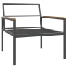 Salon de jardin avec coussins 3 pcs anthracite acier 557083557083