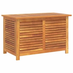 Boîte de rangement de jardin persiennes 90x50x56 cm bois acacia 557087557087