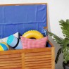 Boîte de rangement de jardin persiennes 90x50x56 cm bois acacia 557087557087