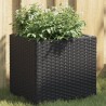Jardinière noir 36x30x32 cm résine tressée 557089557089