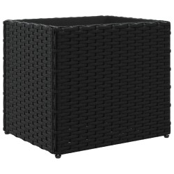 Jardinière noir 36x30x32 cm résine tressée 557089557089