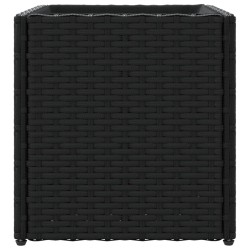Jardinière noir 36x30x32 cm résine tressée 557089557089