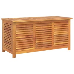 Boîte de rangement de jardin persiennes 113x50x56cm bois acacia 557102557102