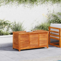 Boîte de rangement de jardin persiennes 113x50x56cm bois acacia 557102557102