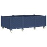 Jardinière à roulettes bleu gris 150x80x54 cm PP 557105557105