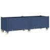 Jardinière à roulettes bleu gris 160x50x54 cm PP 557106557106