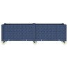 Jardinière à roulettes bleu gris 160x50x54 cm PP 557106557106