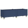 Jardinière à roulettes bleu gris 160x50x54 cm PP 557106557106