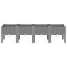 Jardinière avec pieds gris clair 160x40x42 cm PP 557110557110