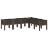 Jardinière avec pieds marron 160x120x42 cm PP 557112557112