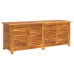 Boîte de rangement de jardin persiennes 150x50x56cm bois acacia 557119557119