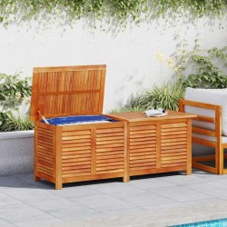 Boîte de rangement de jardin persiennes 150x50x56cm bois acacia 557119557119