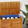 Boîte de rangement de jardin persiennes 150x50x56cm bois acacia 557119557119
