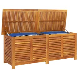 Boîte de rangement de jardin persiennes 150x50x56cm bois acacia 557119557119