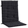 Coussins de chaise à dossier bas lot de 4 noir à carreaux tissu 557153557153