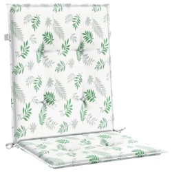 Coussins de chaise à dossier bas lot de 6 modèle de feuille 557155557155