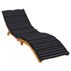 Coussin de chaise longue motif à carreaux noir tissu oxford 557159557159