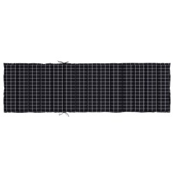 Coussin de chaise longue motif à carreaux noir tissu oxford 557159557159