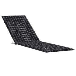 Coussin de chaise longue motif à carreaux noir tissu oxford 557166557166
