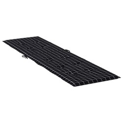 Coussin de chaise longue motif à carreaux noir tissu oxford 557166557166