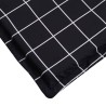 Coussin de chaise longue motif à carreaux noir tissu oxford 557166557166