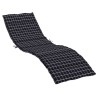 Coussin de chaise longue motif à carreaux noir tissu oxford 557169557169
