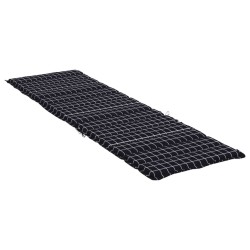 Coussin de chaise longue motif à carreaux noir tissu oxford 557169557169