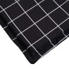 Coussin de chaise longue motif à carreaux noir tissu oxford 557169557169