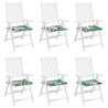 Coussins de chaise 6 pcs Multicolore 50 x 50 x 4 cm 557175557175