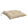 Coussins de chaise lot de 2 beige 40x40x7 cm tissu oxford 557176557176