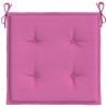Coussins de chaise de jardin lot de 6 rose 50x50x4 cm tissu 557186557186