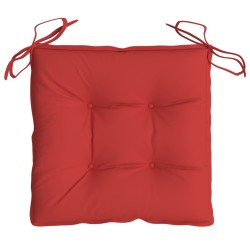 Coussins de chaise lot de 2 rouge 40x40x7 cm tissu oxford 557190557190