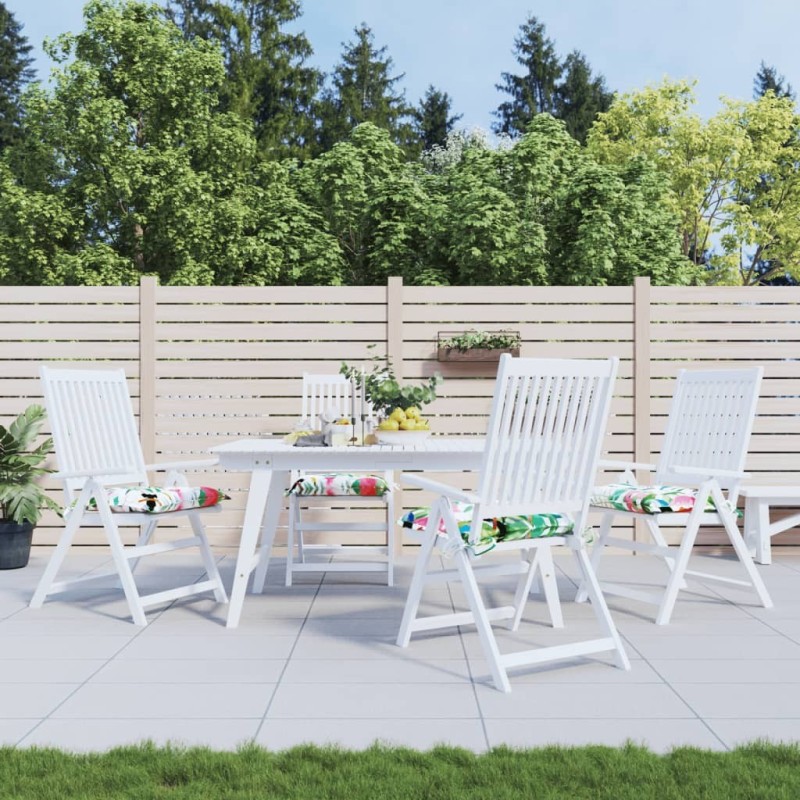 Coussins de chaise lot de 2 multicolore 40x40x7 cm tissu 557194557194