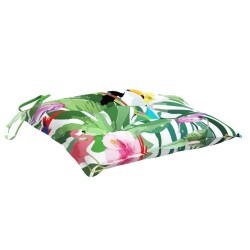 Coussins de chaise lot de 2 multicolore 40x40x7 cm tissu 557194557194