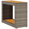 Table d'appoint de jardin dessus en bois gris 100x40x75 cm 557219557219