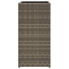 Jardinière Gris 30x30x60 cm résine tressée 557224557224