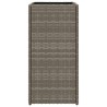 Jardinière Gris 30x30x60 cm résine tressée 557224557224