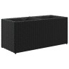 Jardinière avec 2 pots noir 72x30x32 cm résine tressée 557227557227